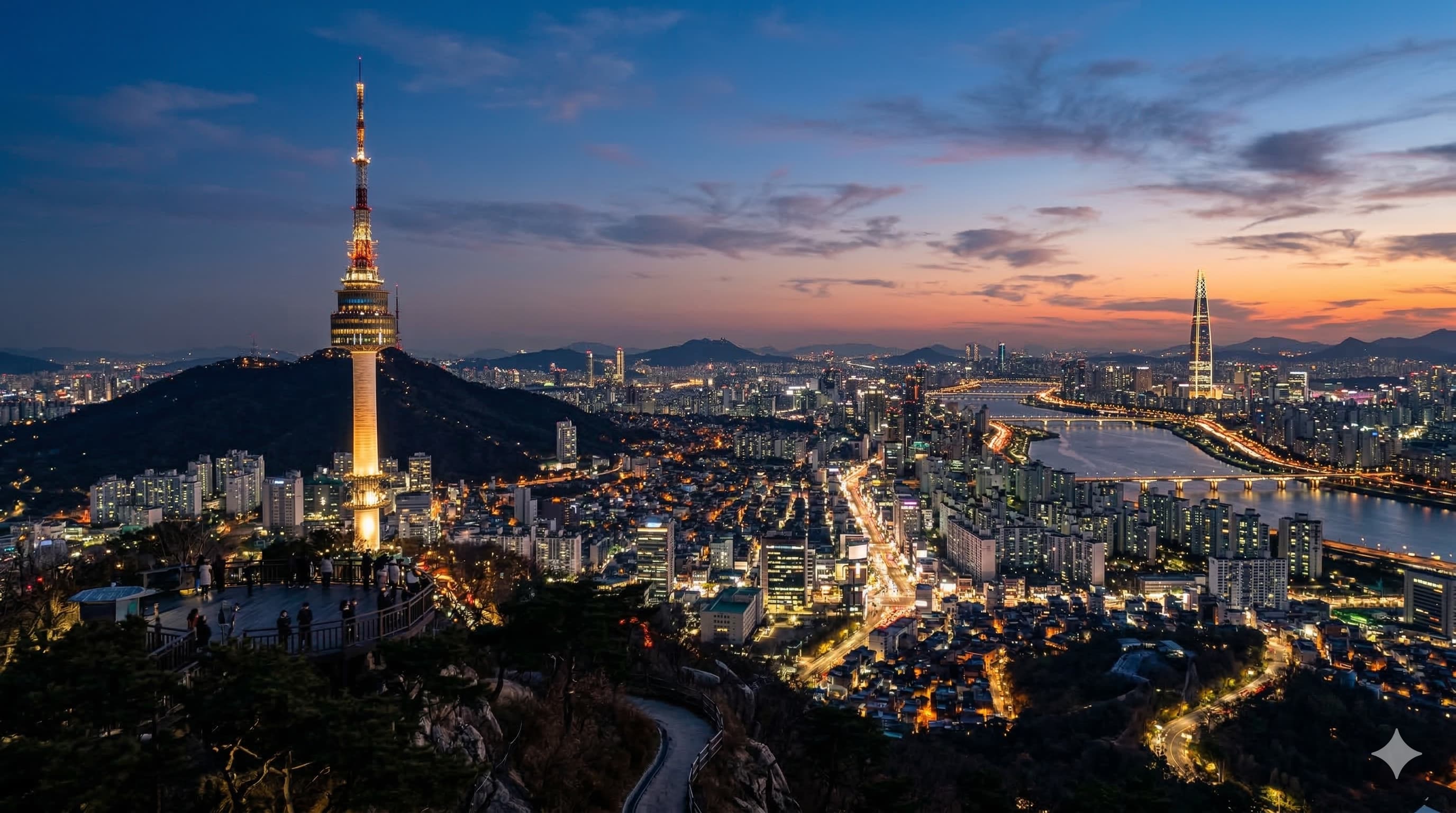 Toàn cảnh Seoul từ N Seoul Tower