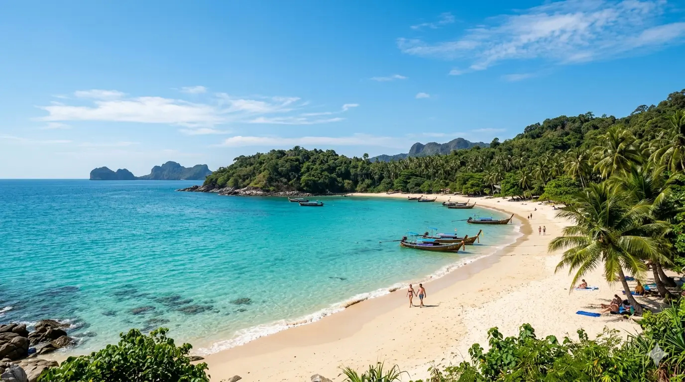 Bãi biển Phuket vào mùa khô