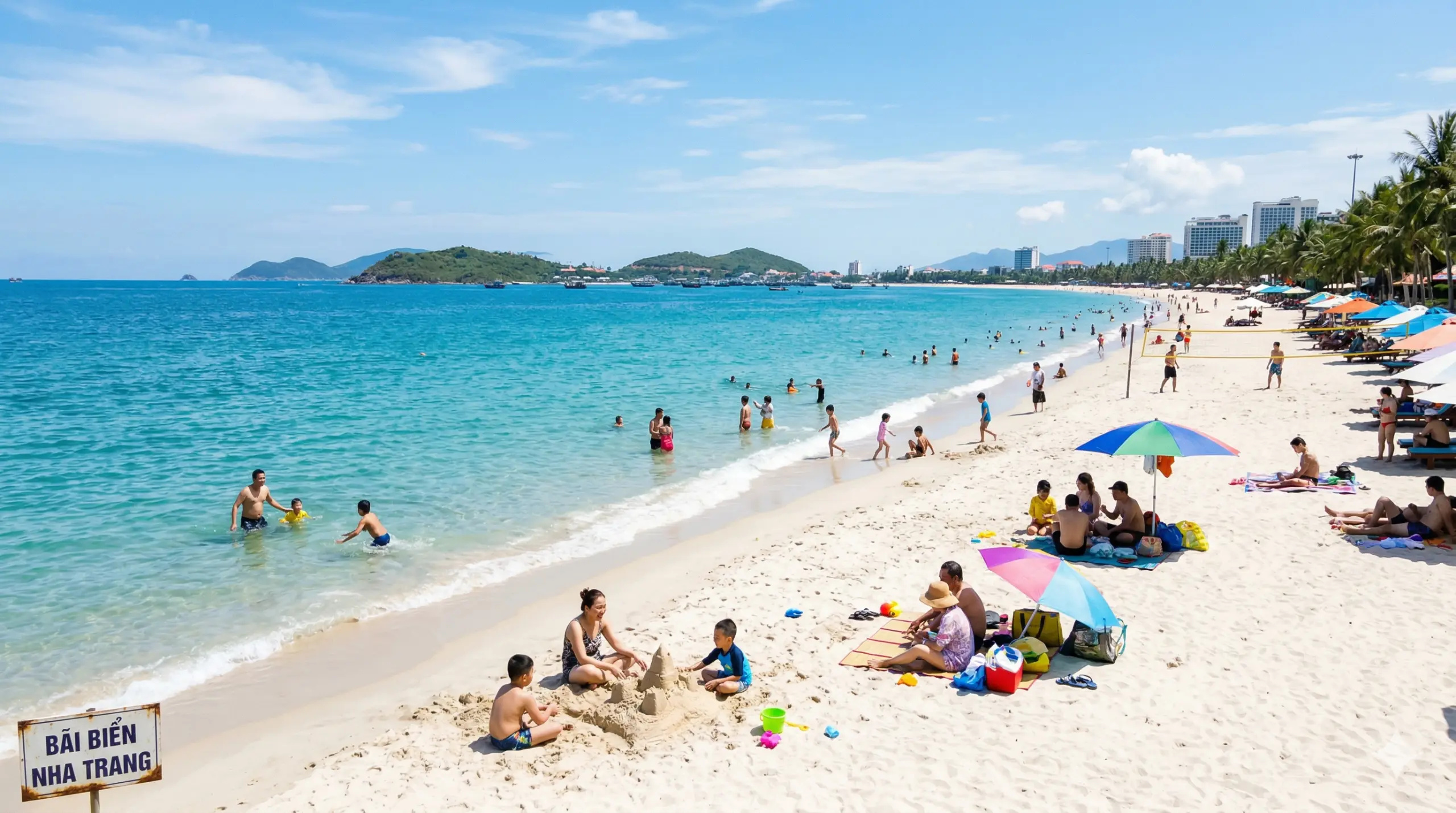 Bãi biển tuyệt đẹp tại Nha Trang