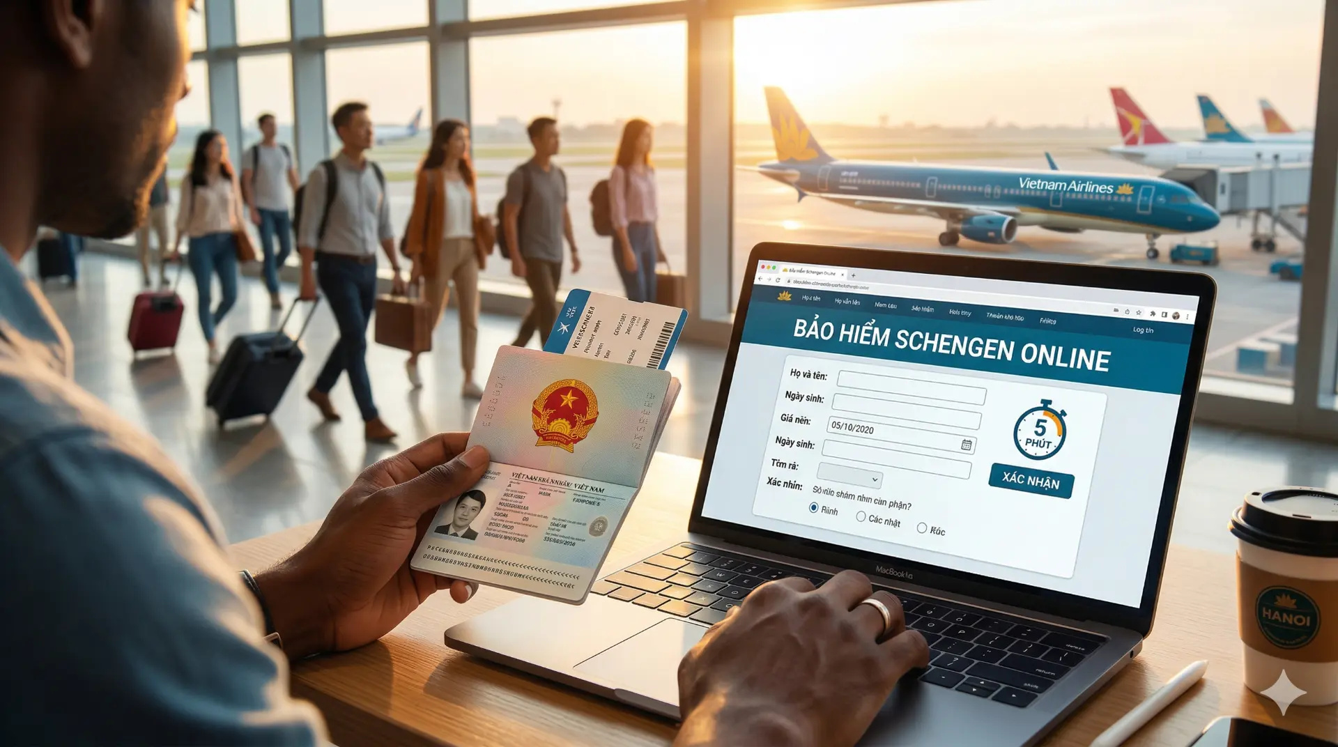 Bảo hiểm Schengen online 2026 Hướng dẫn mua nhanh trong 5 phút