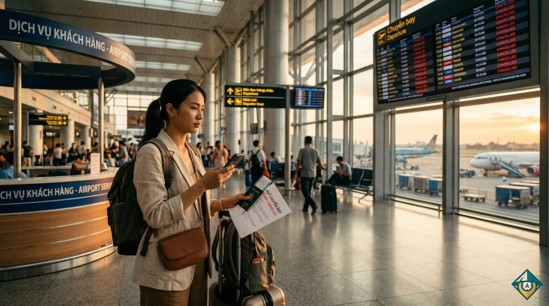 Bị hủy chuyến bay phải làm gì? Hướng dẫn chi tiết 2026