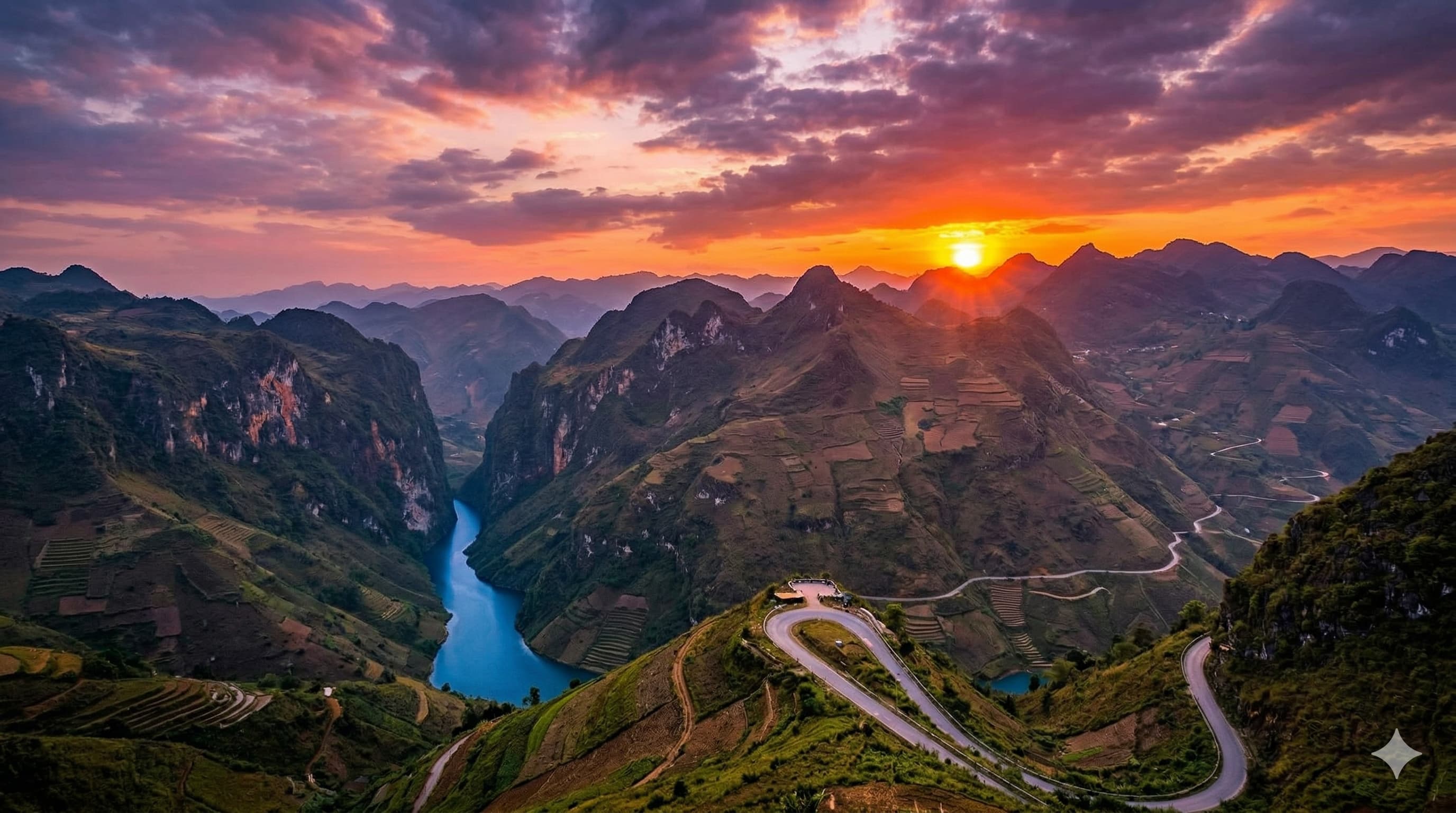 Cảnh đẹp hùng vĩ tại đèo Mã Pí Lèng