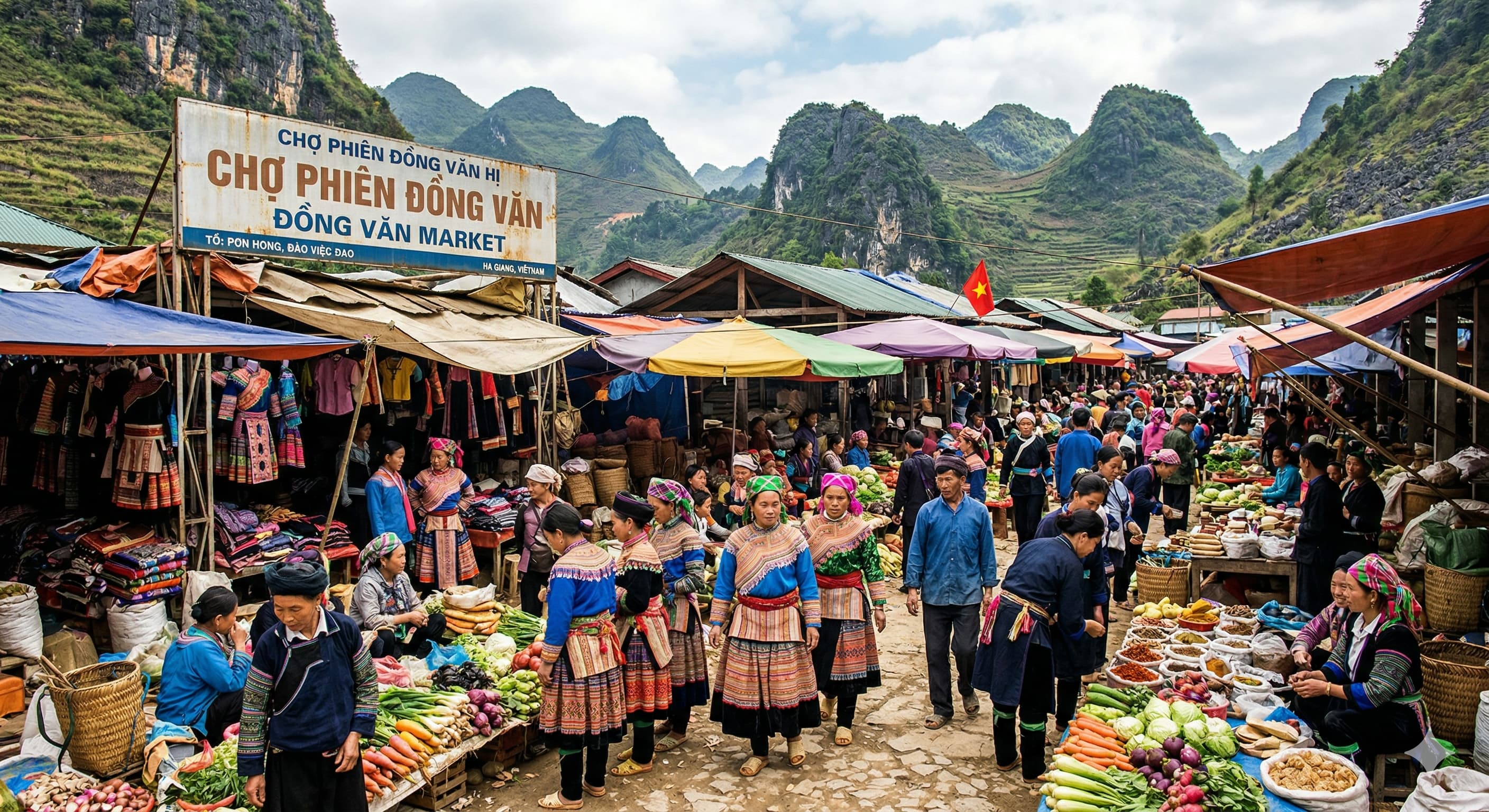 Chợ phiên Đồng Văn với sắc màu văn hóa bản địa