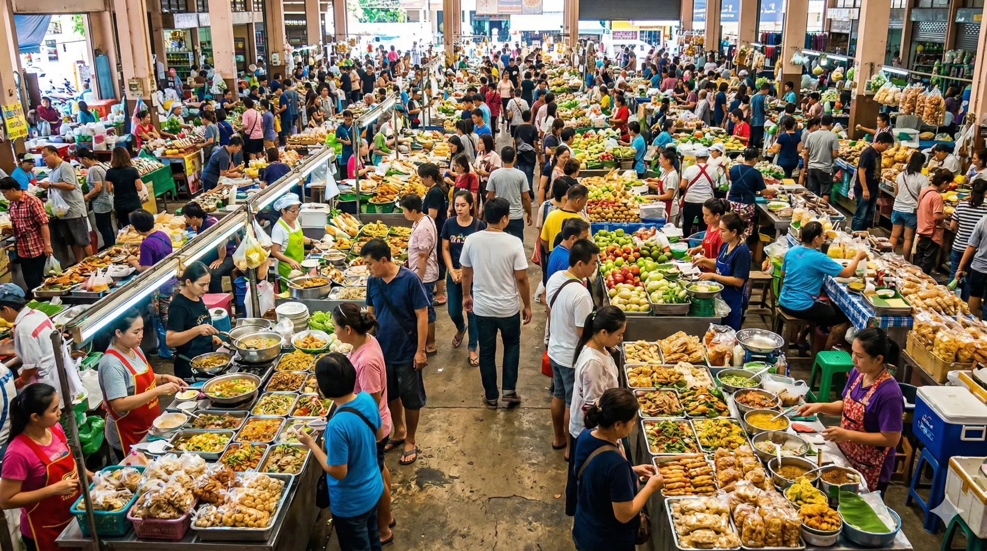 Chợ Warorot nhộn nhịp tại Chiang Mai