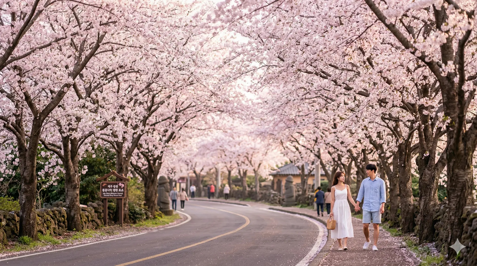 Con đường hoa anh đào tuyệt đẹp tại Jeju