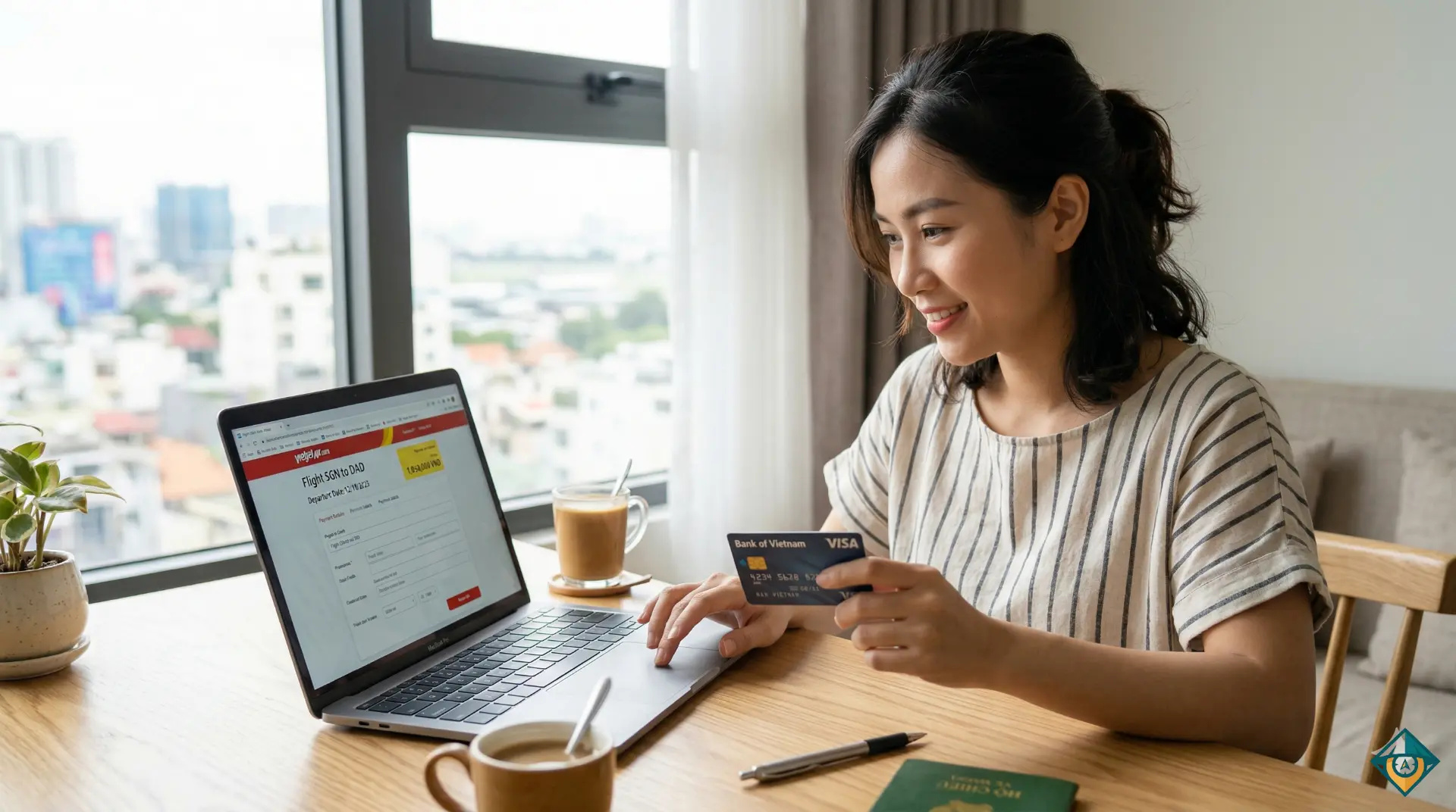 Đặt vé máy bay trực tuyến bằng thẻ tín dụng