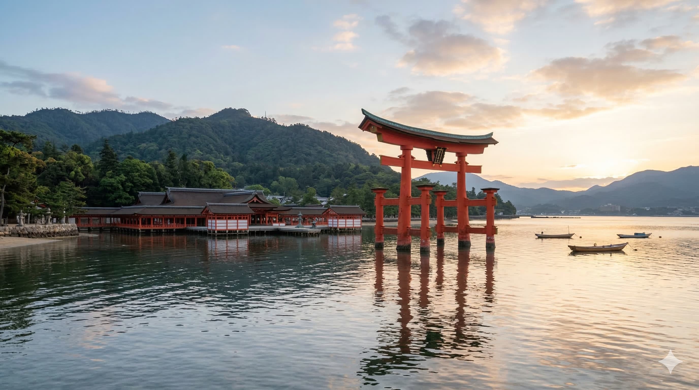 Đền Itsukushima nổi tiếng trên đảo Miyajima