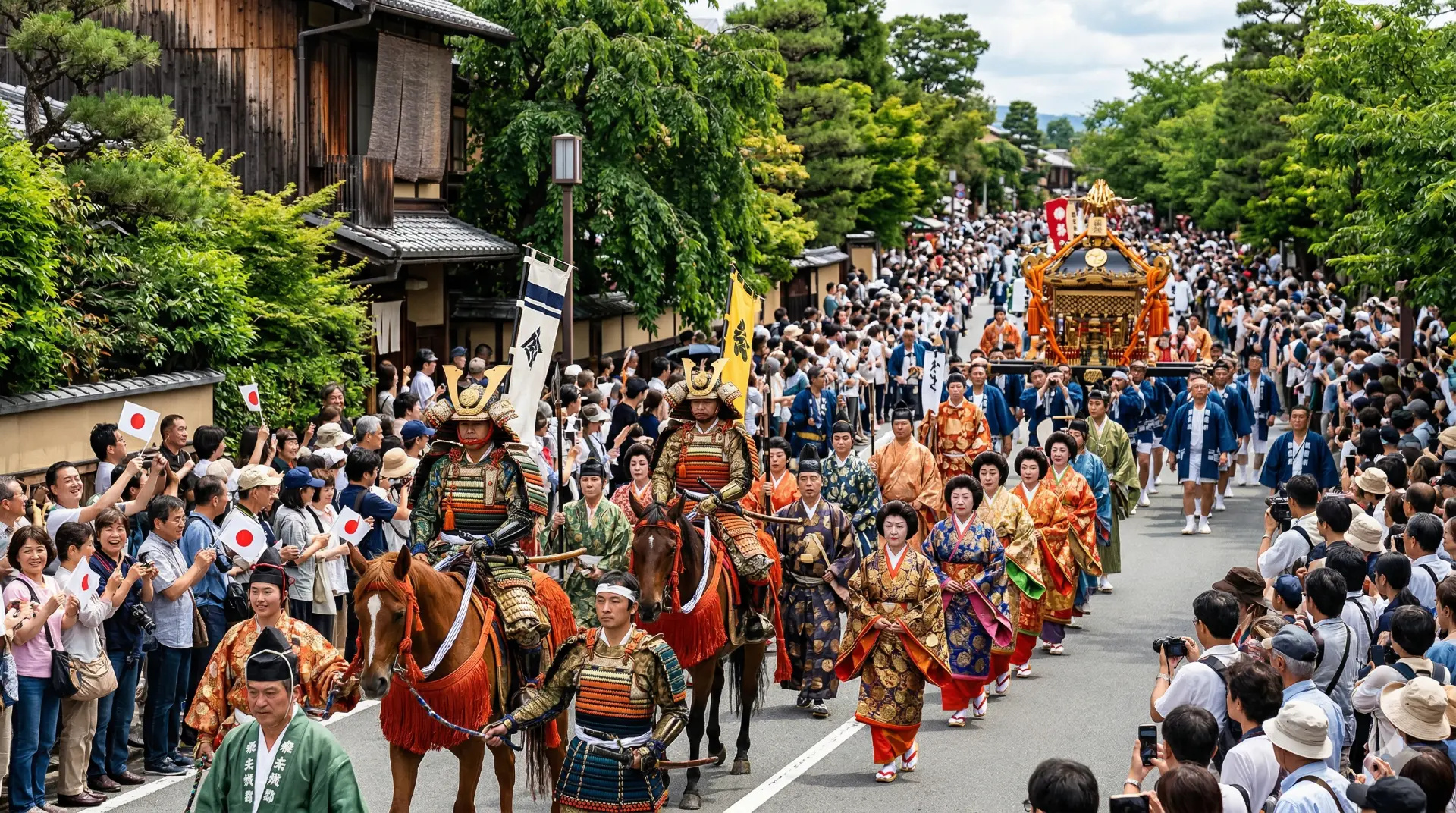 Diễu hành trang phục truyền thống tại Jidai Matsuri