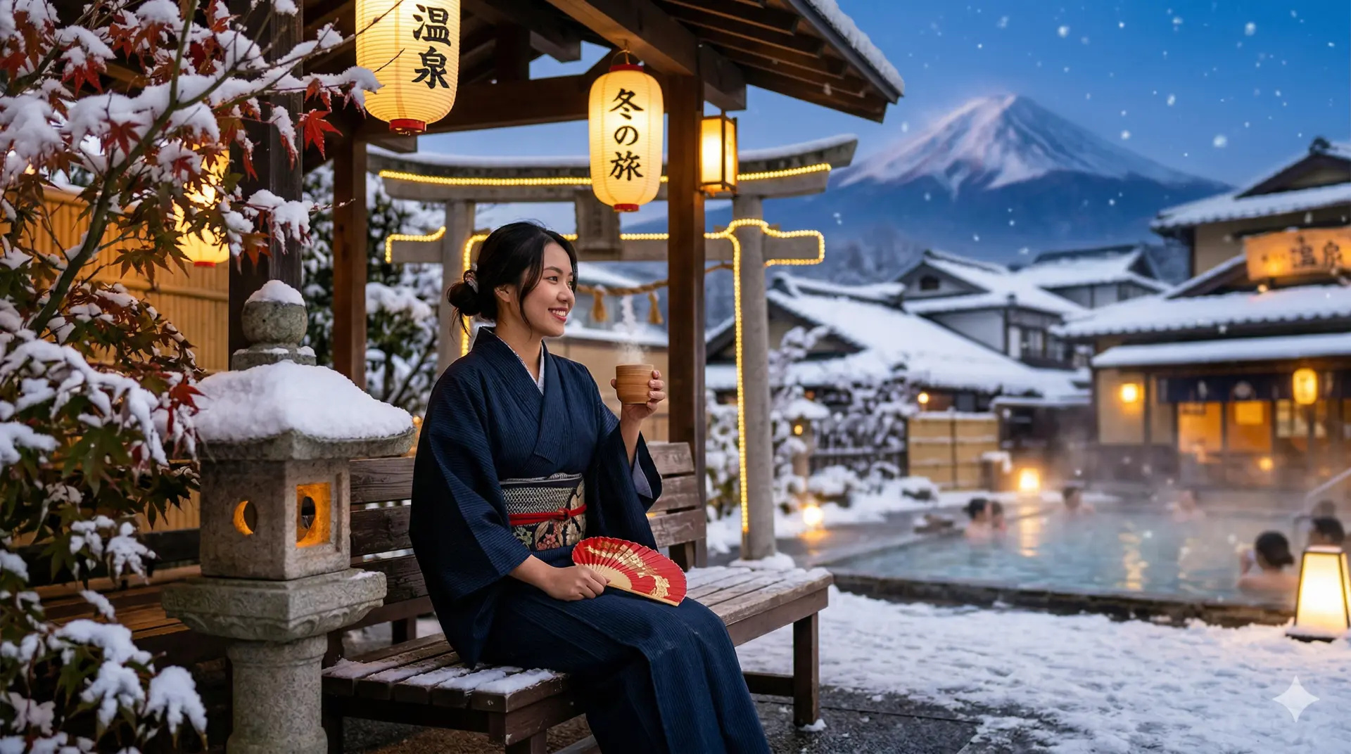 Du lịch Nhật Bản mùa đông Tuyết, Onsen, Chi phí A-Z