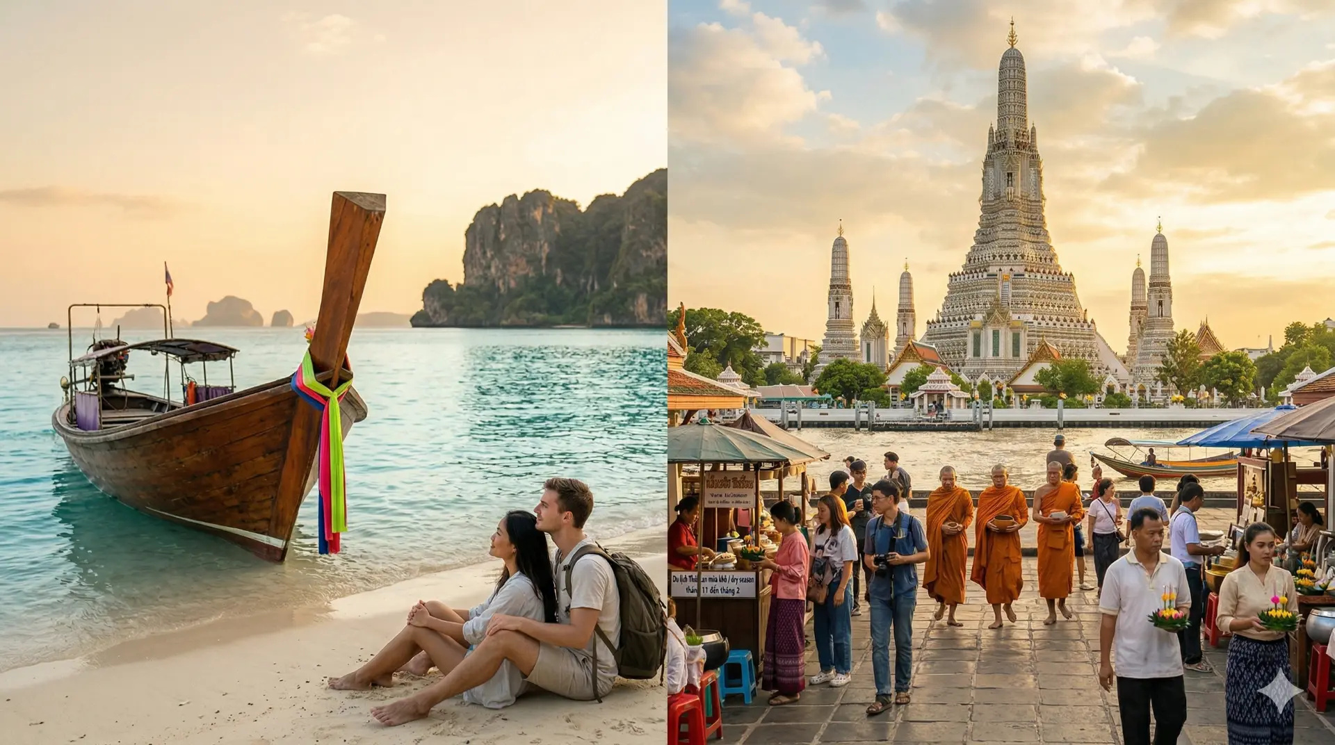 Du lịch Thái Lan mùa khô tháng 11 đến tháng 2 Đi đâu, ở đâu, chi phí thực tế
