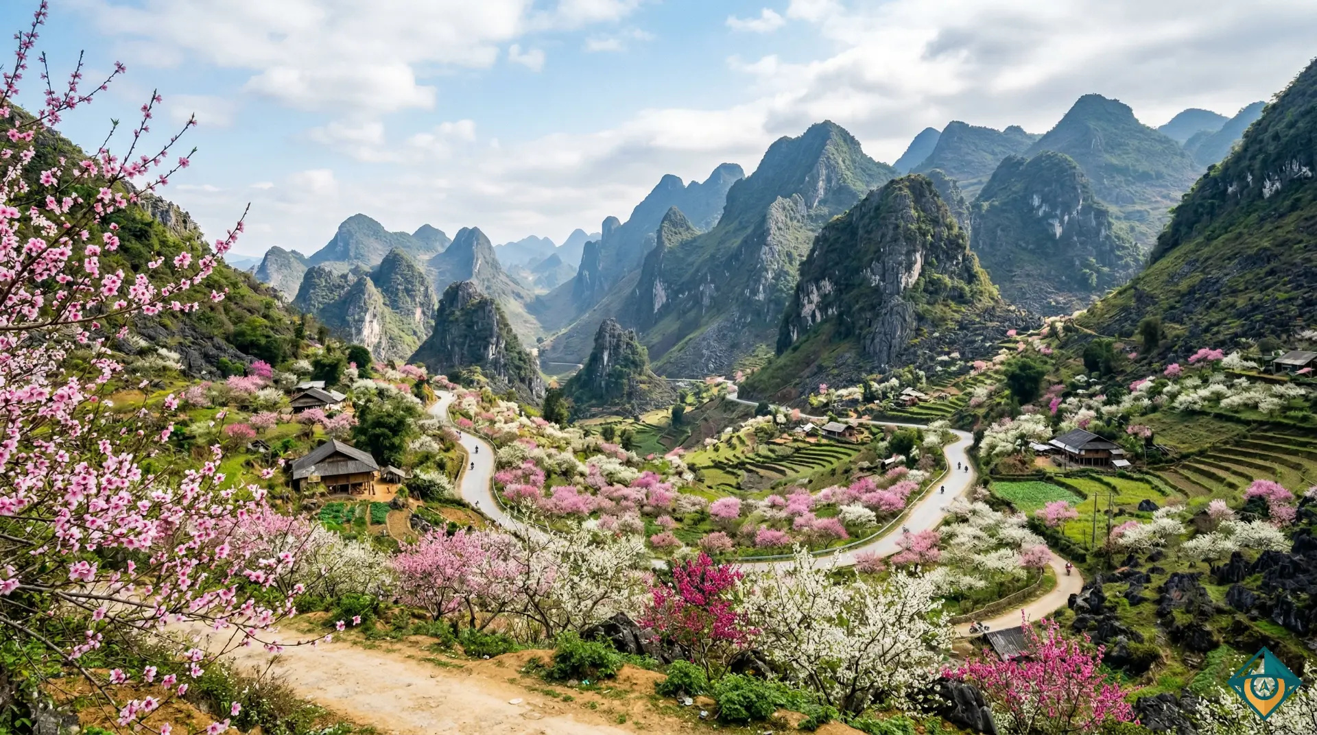 Hà Giang tháng Tết với hoa nở rộ