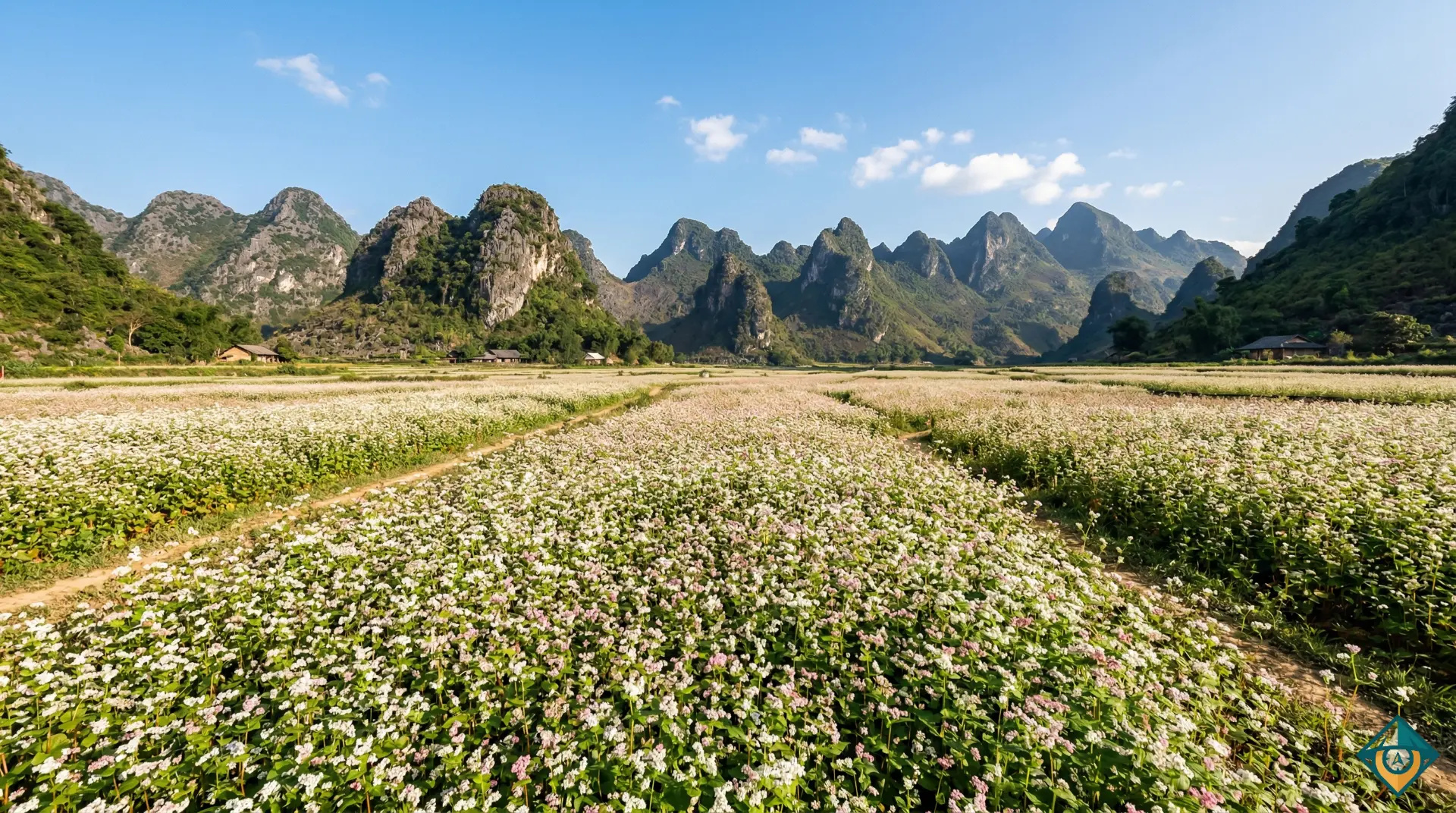 Hoa tam giác mạch nở rộ tại Hà Giang