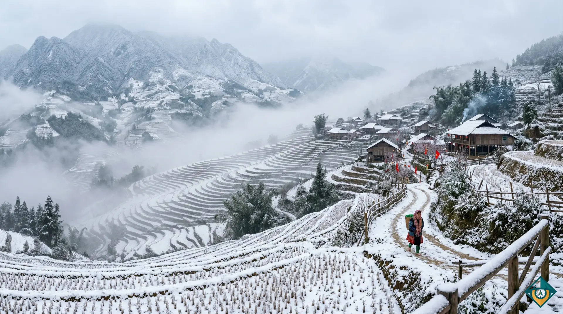 Khung cảnh Sa Pa dịp Tết Nguyên Đán