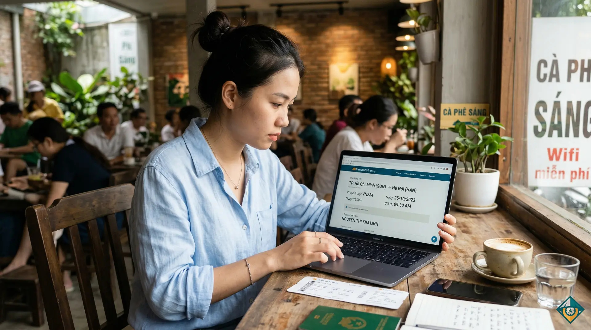 Kiểm tra thông tin vé máy bay kỹ càng trước khi xác nhận