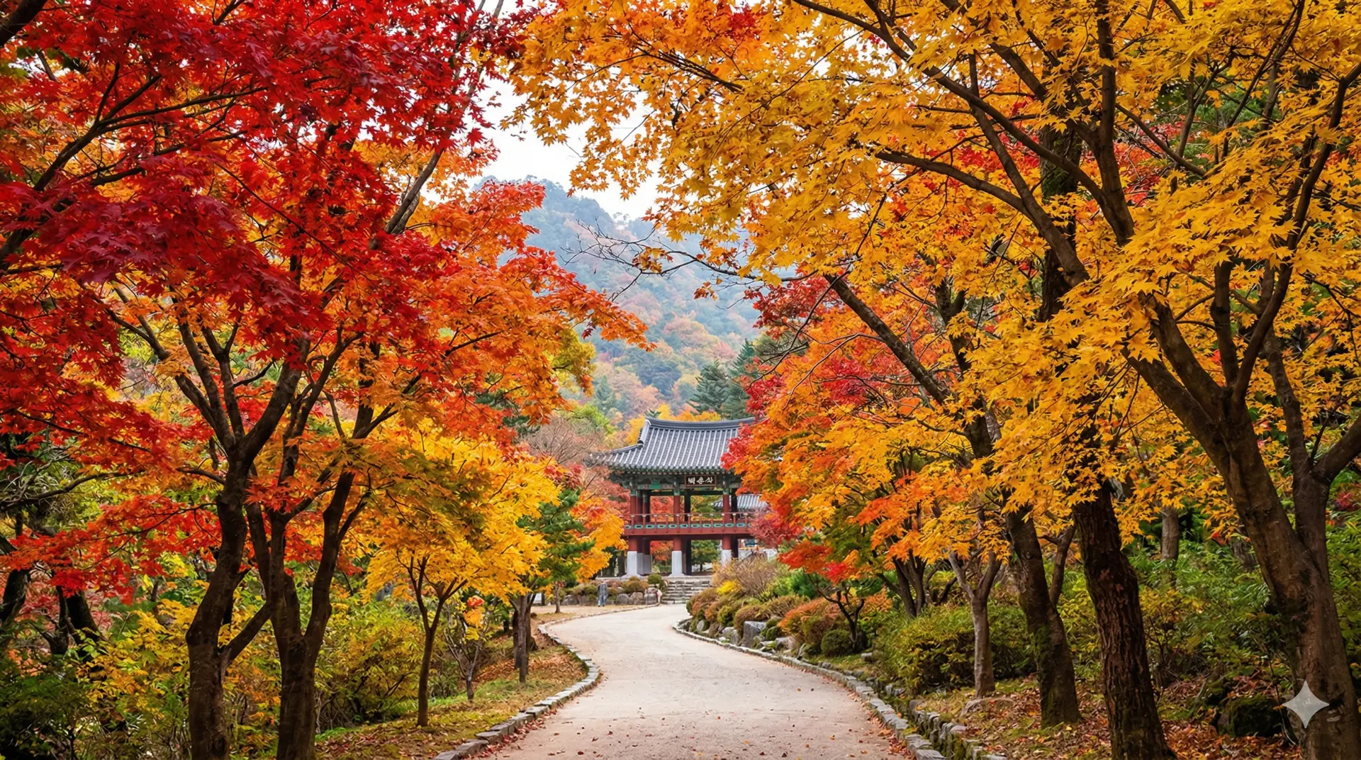 Lá mùa thu tại công viên quốc gia Naejangsan