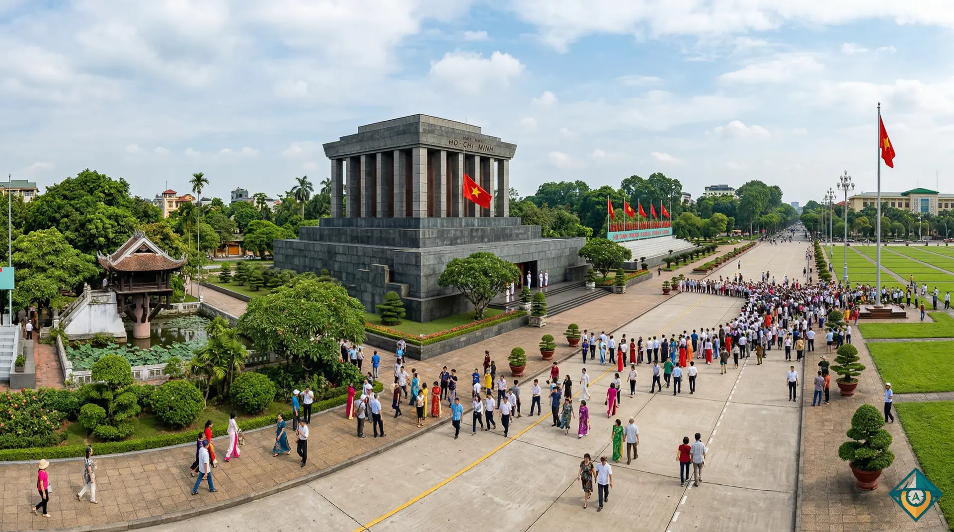 Lăng Chủ tịch Hồ Chí Minh gần Chùa Một Cột