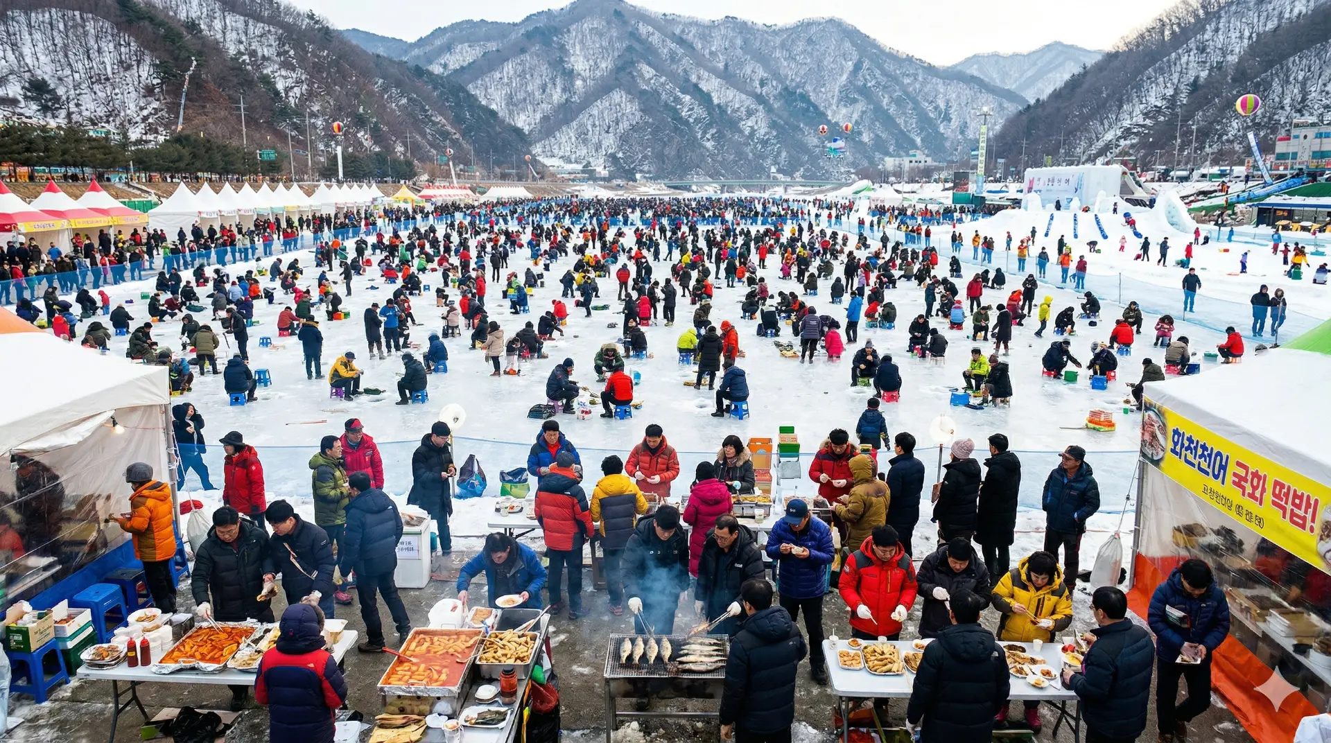 Lễ hội cá tuyết Hwacheon nhộn nhịp