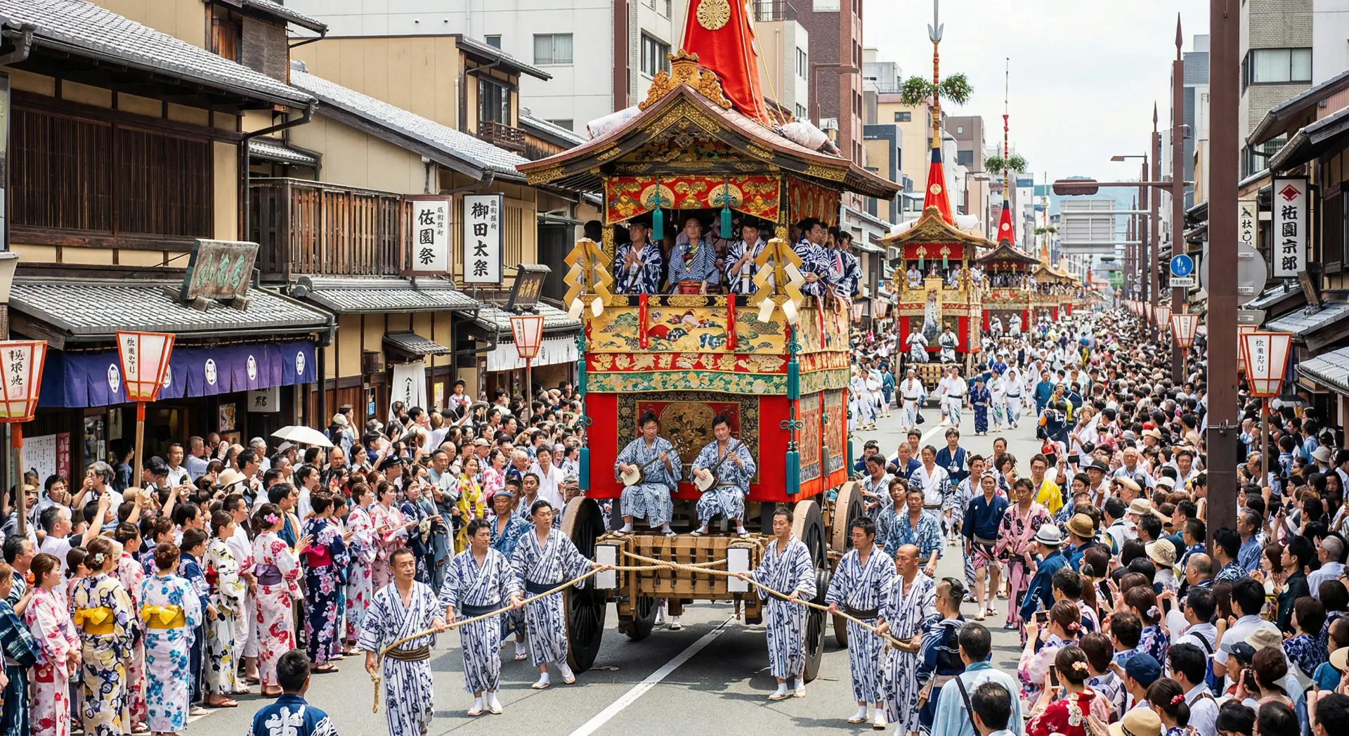 Lễ hội Gion Matsuri sôi động tại Kyoto