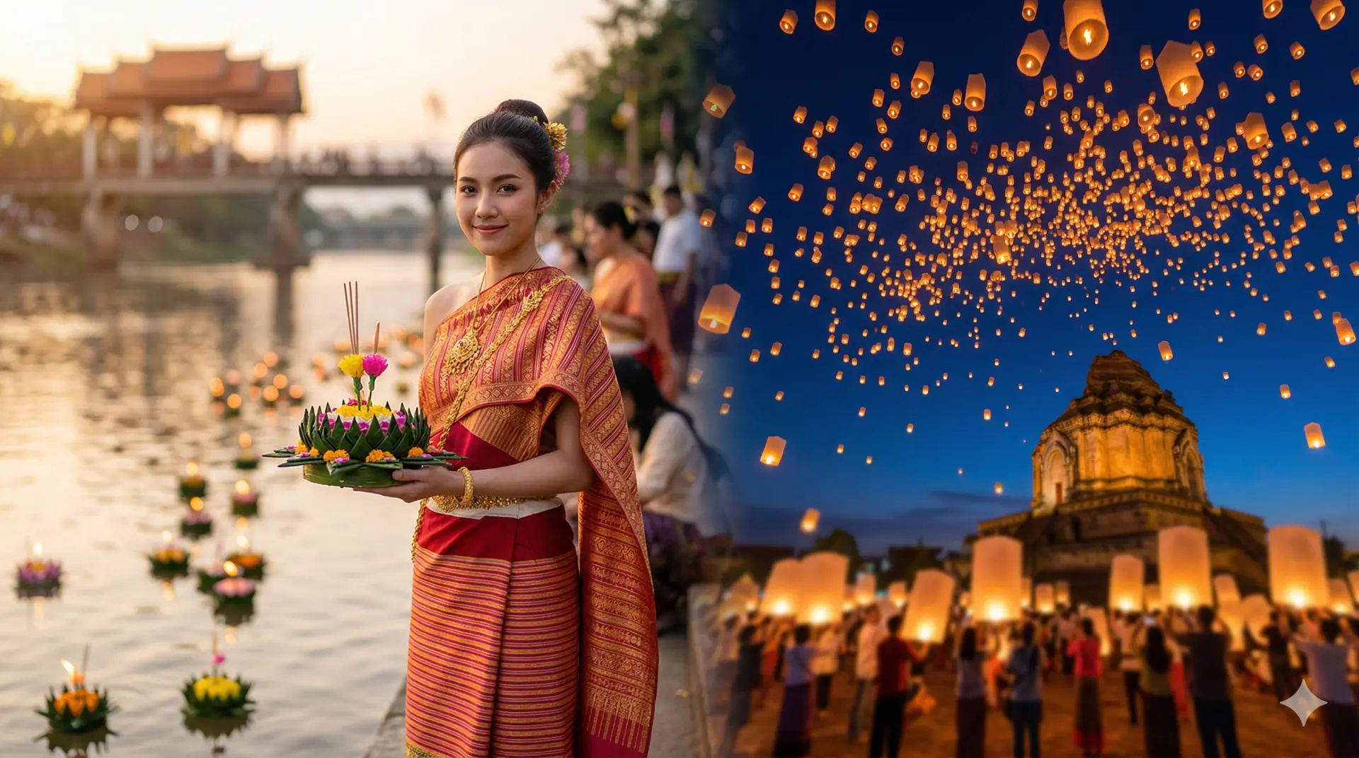 Lễ hội Loi Krathong & Yi Peng Chiang Mai Lịch + kinh nghiệm A-Z xem đèn trời