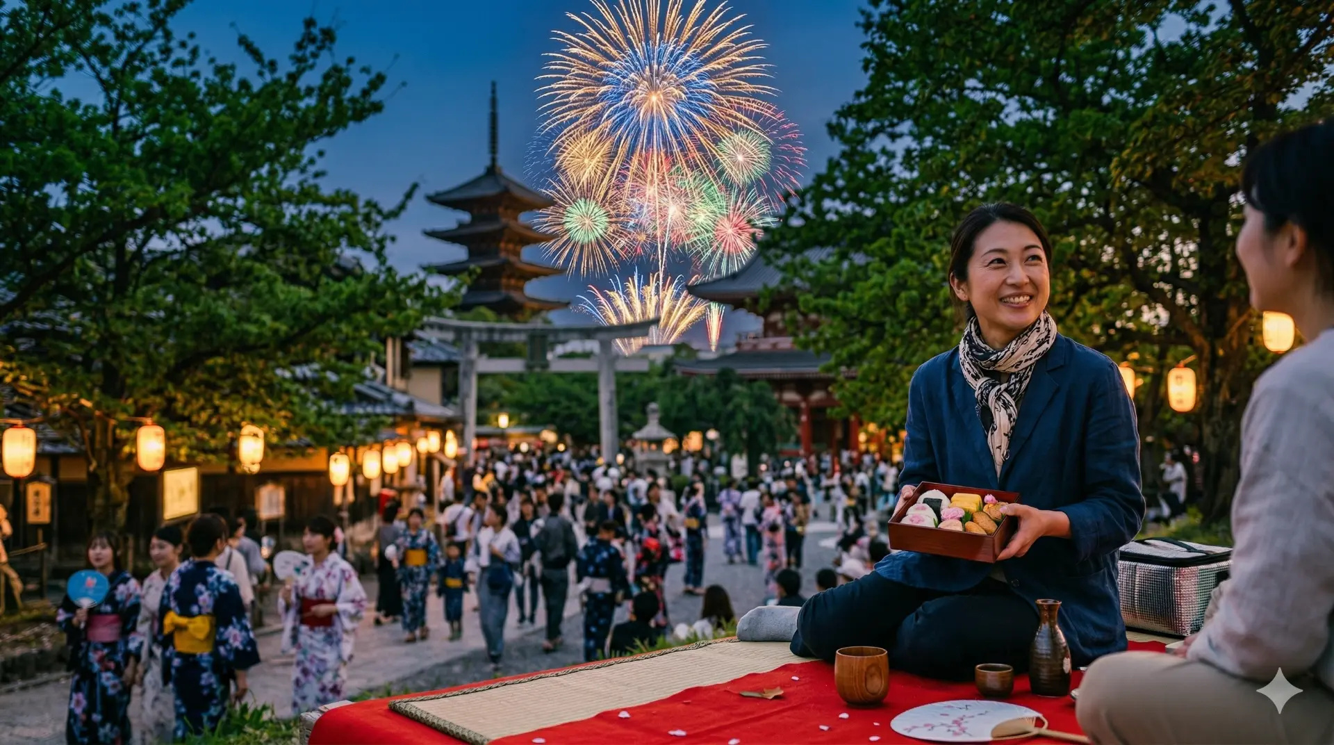 Màn pháo hoa rực rỡ tại lễ hội Sumida
