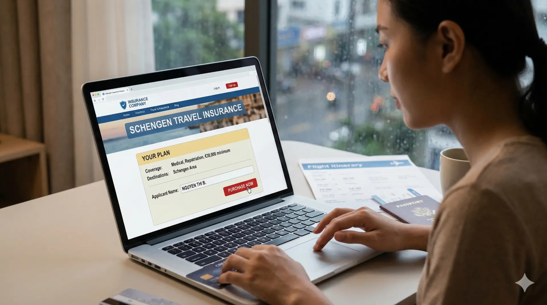 Mua bảo hiểm du lịch Schengen online