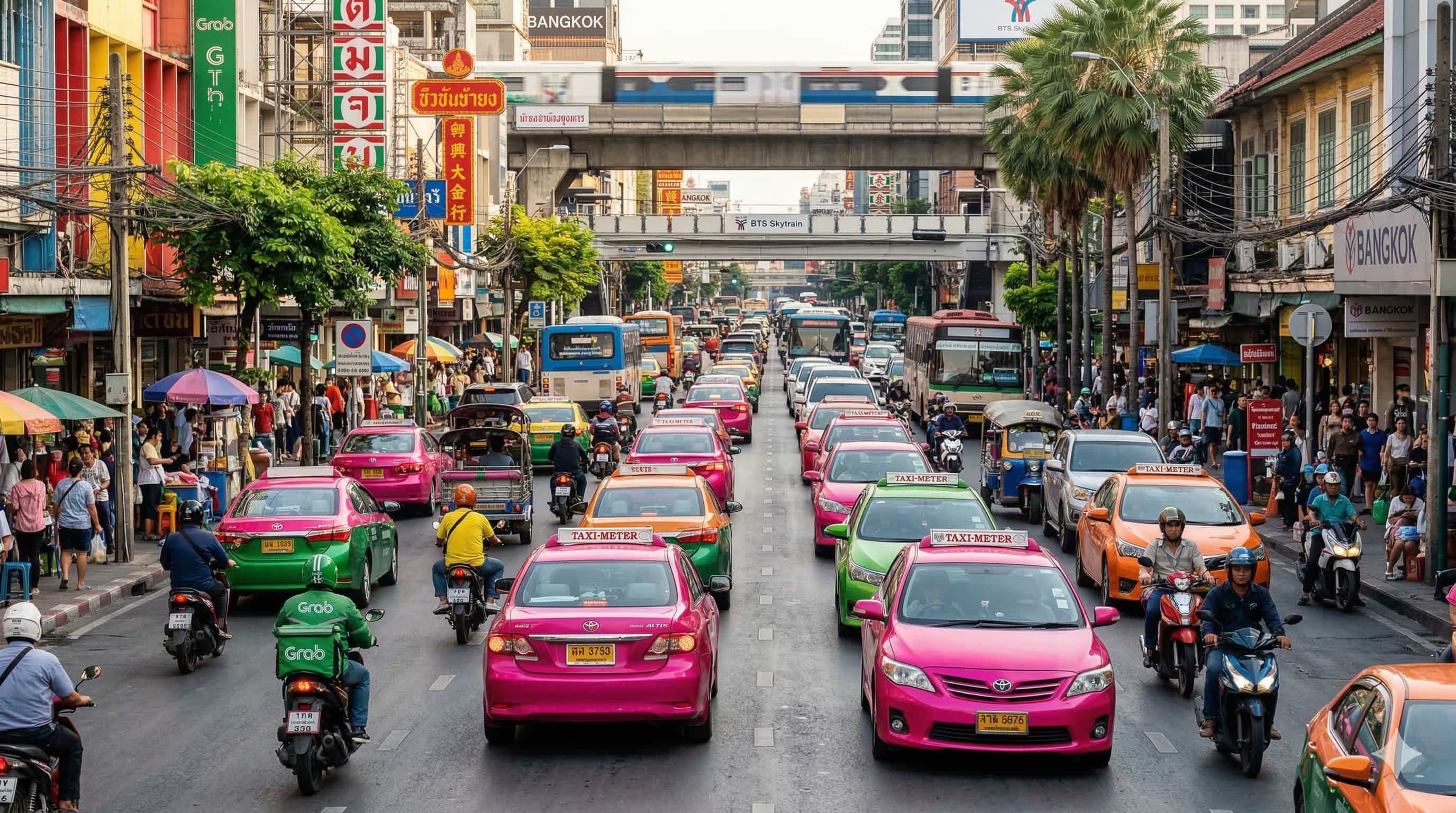 Phương tiện di chuyển phổ biến tại Bangkok