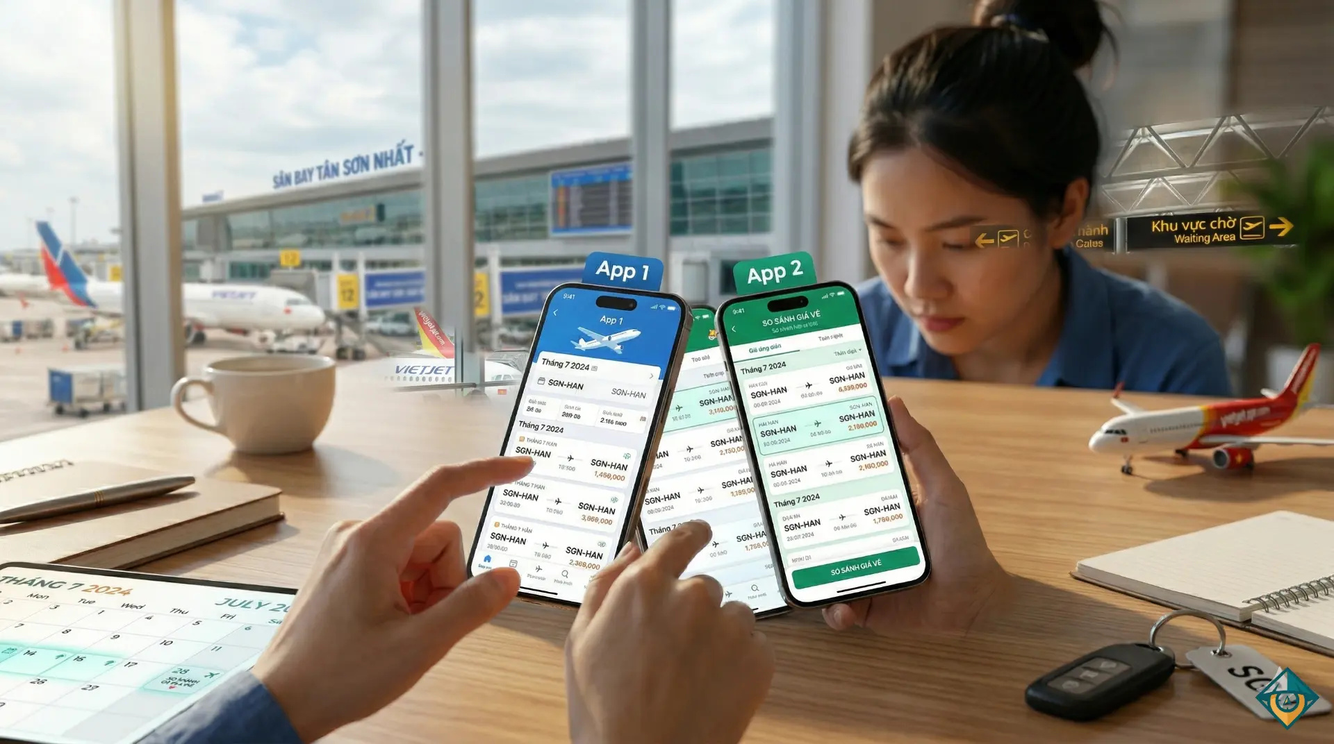 So sánh giá vé trên các ứng dụng du lịch