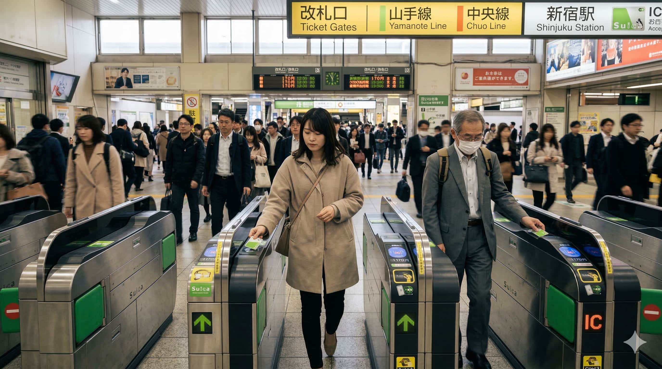 Sử dụng thẻ Suica để di chuyển tiện lợi trong Tokyo