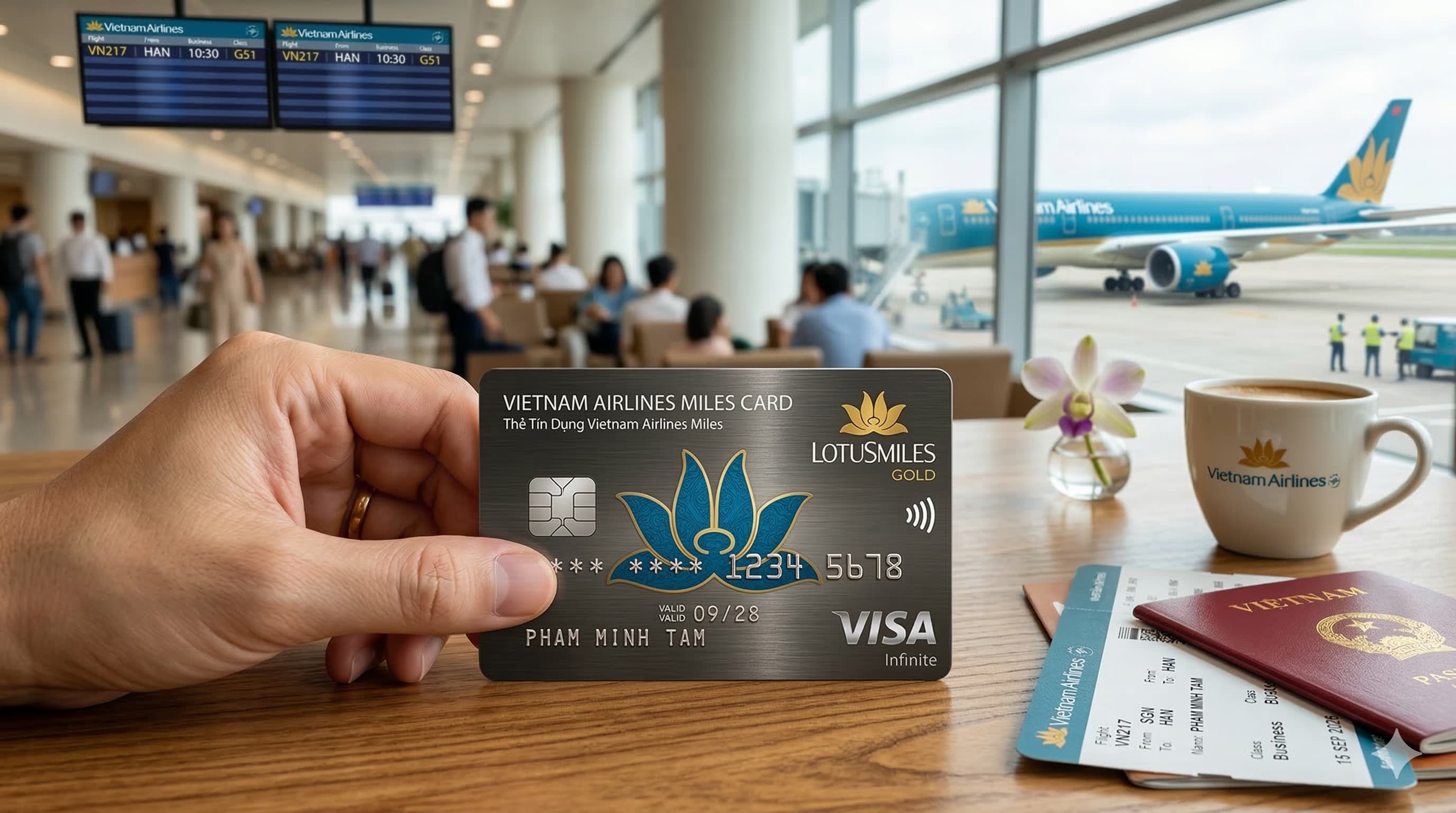 Sử dụng thẻ tín dụng để nhận ưu đãi khi đặt vé máy bay
