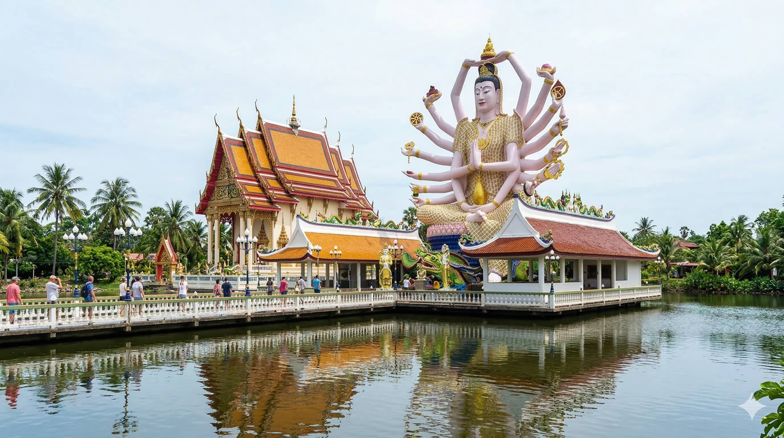 Tượng Phật Quan Âm tại Wat Plai Laem